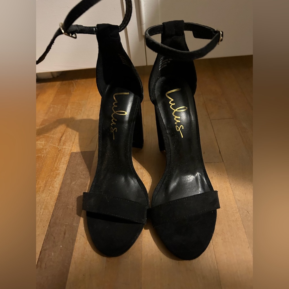 Lulus Black Heel Size 5.5 Pre-owned